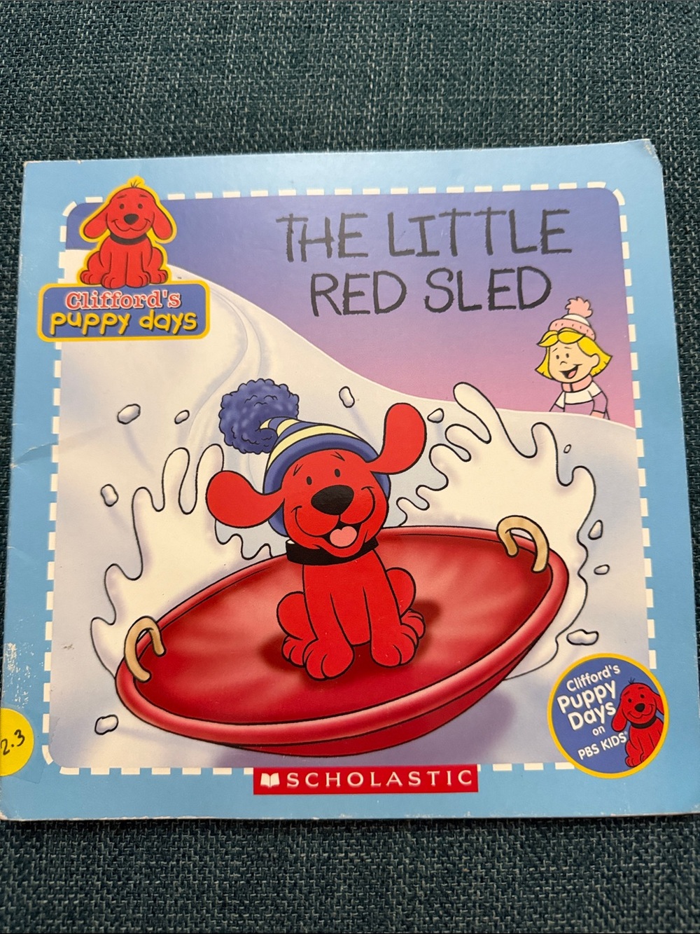 Clifford The Little Red Sled Kids Book - Red